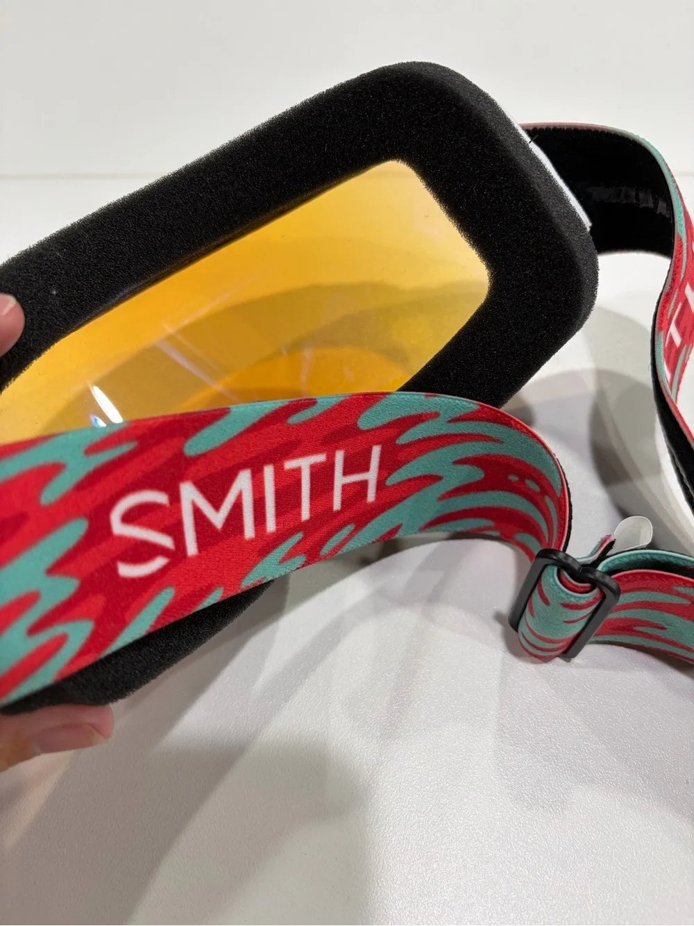 Smith Junior Daredevil Goggles Blue Sensor Mirror Lens Red Swirl NWT Kids